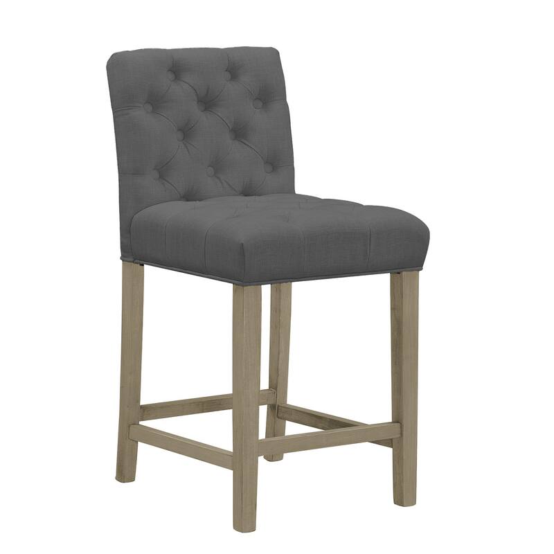 Alee Beige Fabric Counter Stool (Set of 2)
