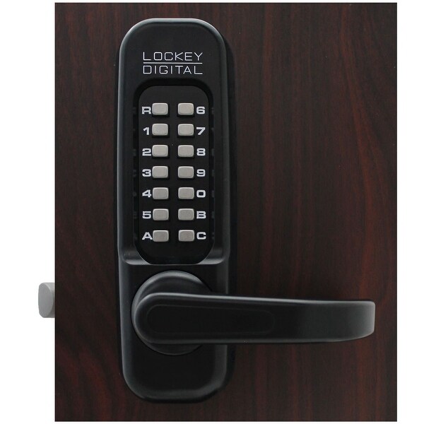 Lockey 1150L 1000 Series Left Handed Keyless Entry Single Combination Mechanical Lever Set with Deadlocking Spring Latch and