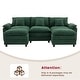 preview thumbnail 15 of 109, Modular Cloud Chenille Sectional Sofa with Ottomans, Deep Seat Convertible L-Shaped or U-Shaped Couch