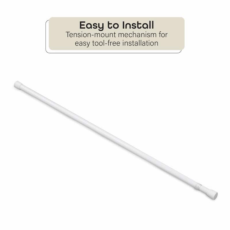 ACHIM Fantasia 7/16" Spring Tension Rod