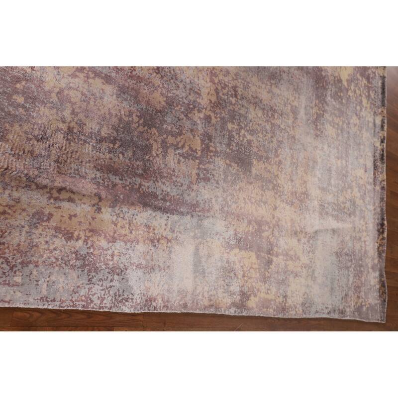 Multi-Color Modern Abstract Oriental Area Rug Handmade Wool Carpet - 6'7"x 9'10"