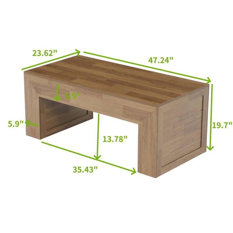 55" Farmhouse Oval Wood Dining Table for 6, Rustic Kitchen Table