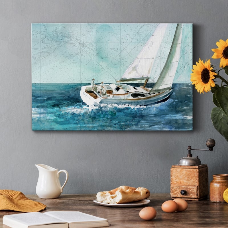 Coastal Sail Premium Gallery Wrapped Canvas - Ready to Hang