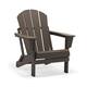 Laguna Poly Outdoor Folding Adirondack Chair - Dark Brown