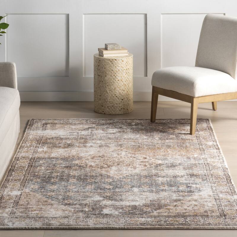 Nuloom Talita Medallion Machine Washable Area Rug