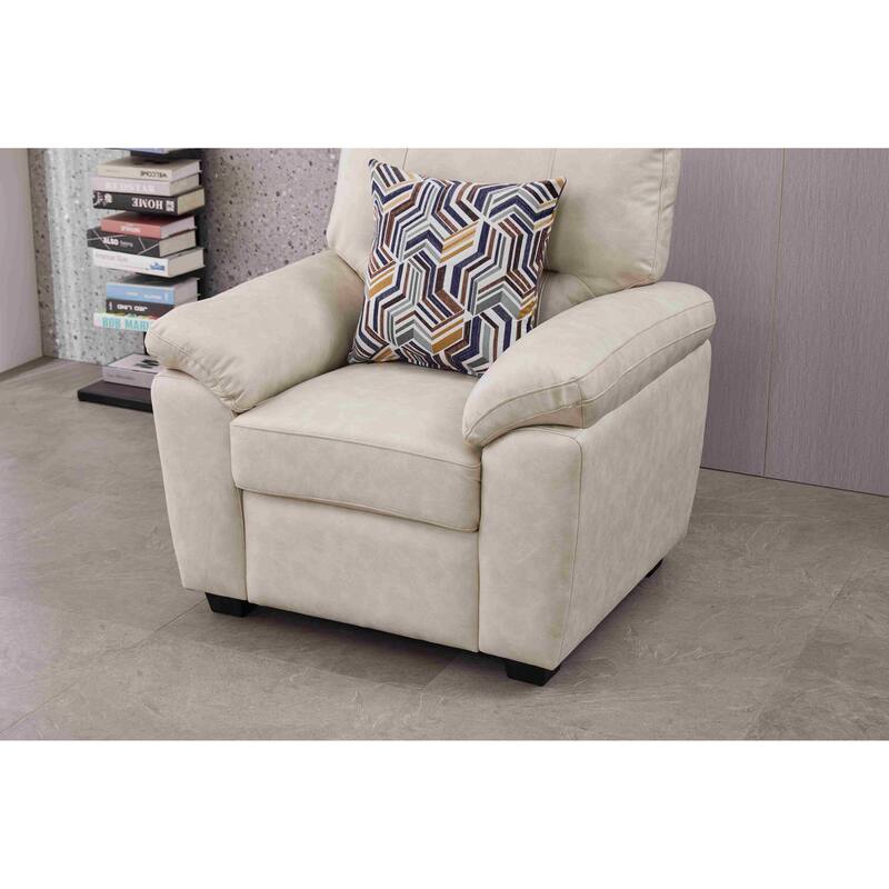 36.8'' Wide Faux Leather Chair