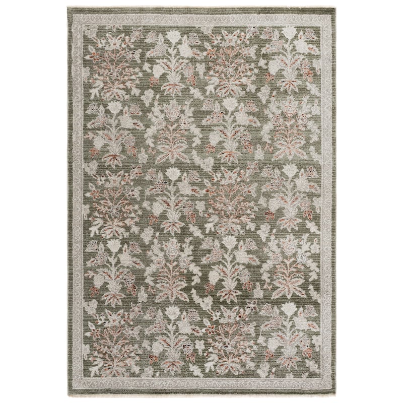 SAFAVIEH Grove Sadete Floral Rug - Green/Ivory - 4' x 6'