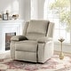 preview thumbnail 4 of 79, Vegan Leather Upholstered Push Back Manual Recliner Chair