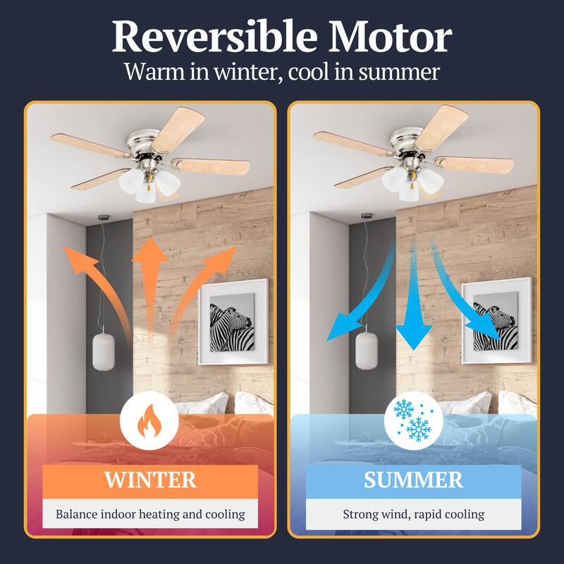42" Prominence Home Whitley Satin Nickel Indoor LED Ceiling Fan with Light, Pull Chain