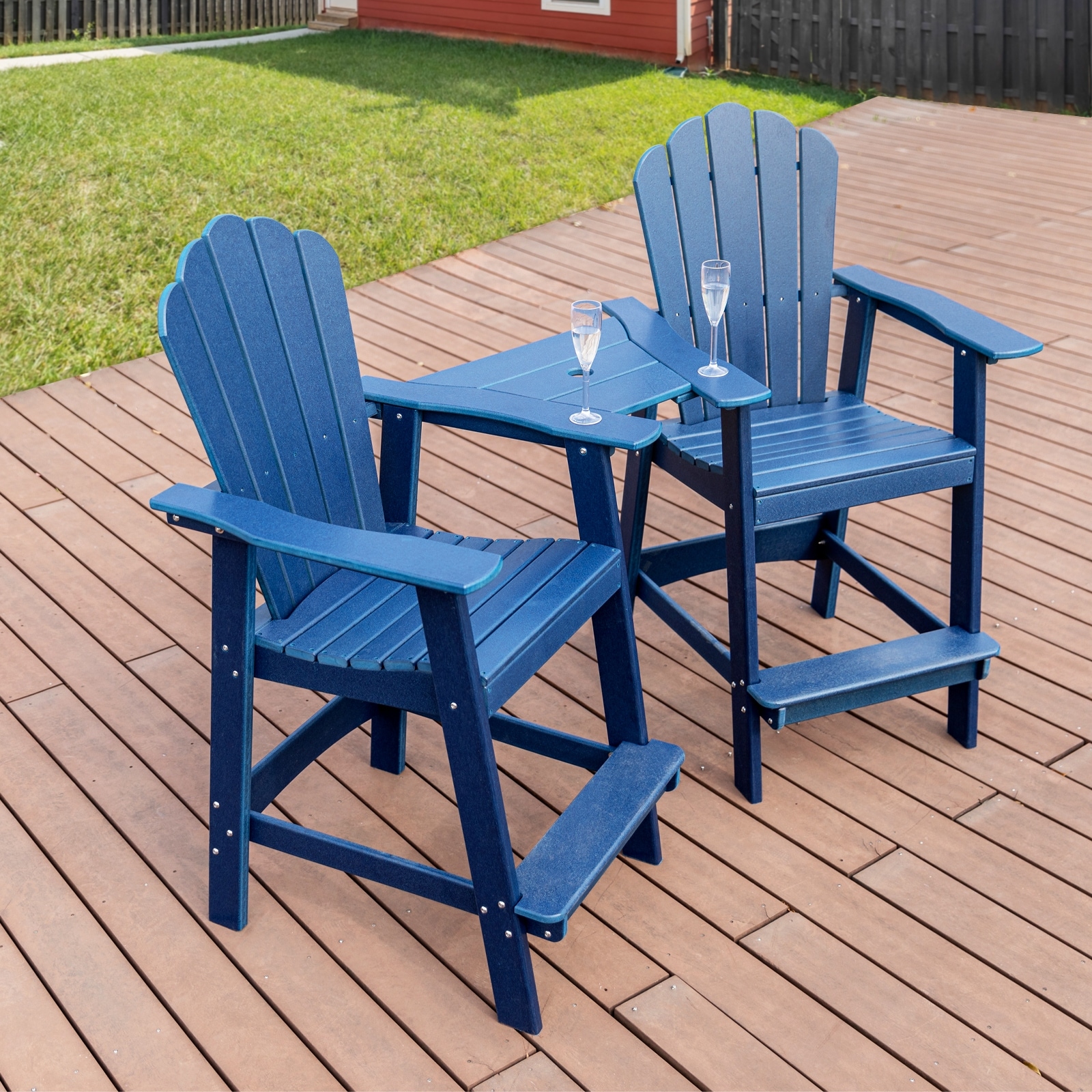 Tall Adirondack Chair Set of 2 Outdoor Patio Adirondack Barstools On Sale Bed Bath Beyond 37689507