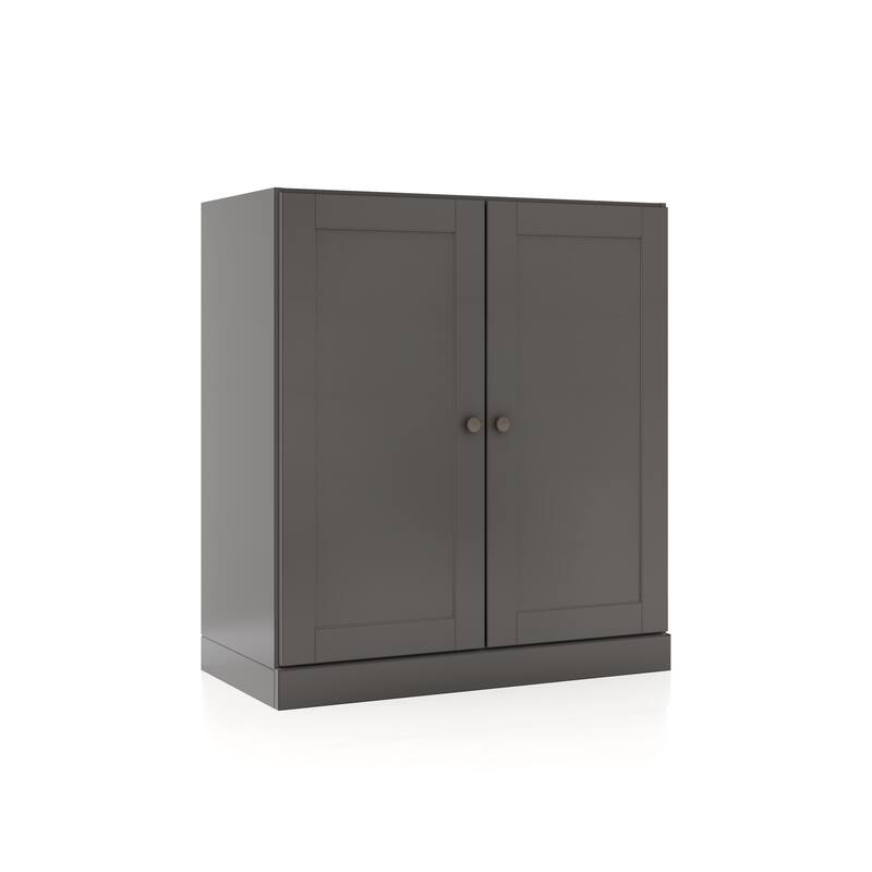 Palace Imports 100% Solid Wood 32" Bathroom Storage Cabinet with Shaker Doors, 2-Drawers and Adjustable Shelves
