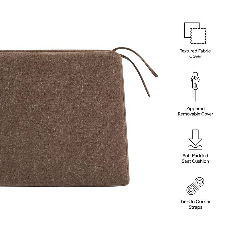 Jax Fabric Dining Chair Seat Cushion