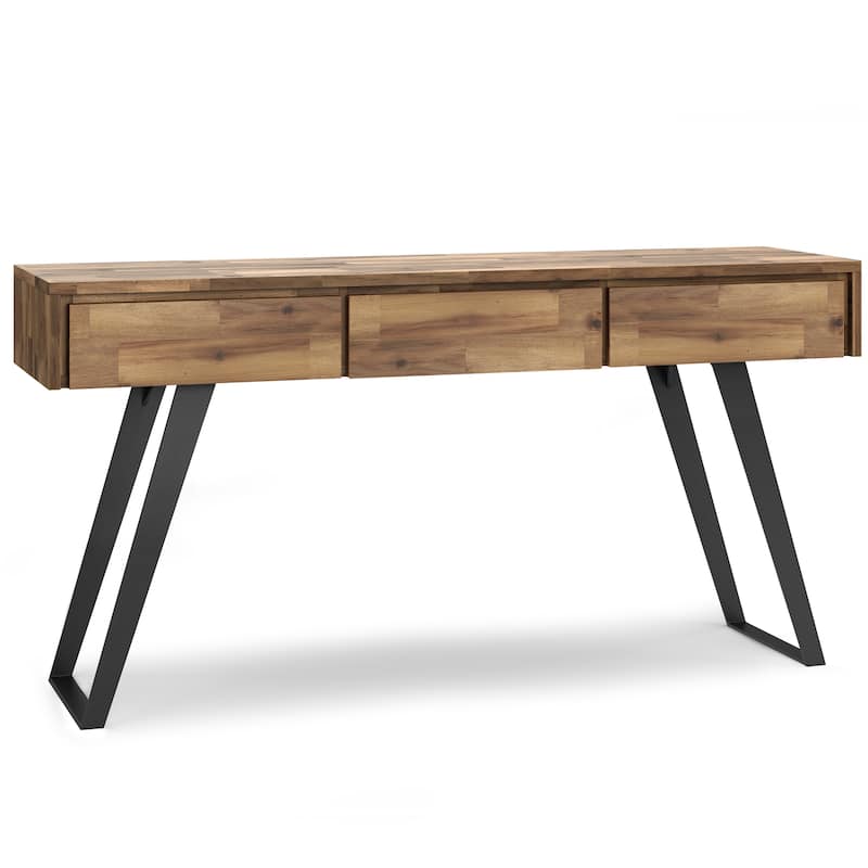 WYNDENHALL Mitchell 60 inch Wide Modern Industrial Console Sofa Table - 60 W x 16 D x 30 H