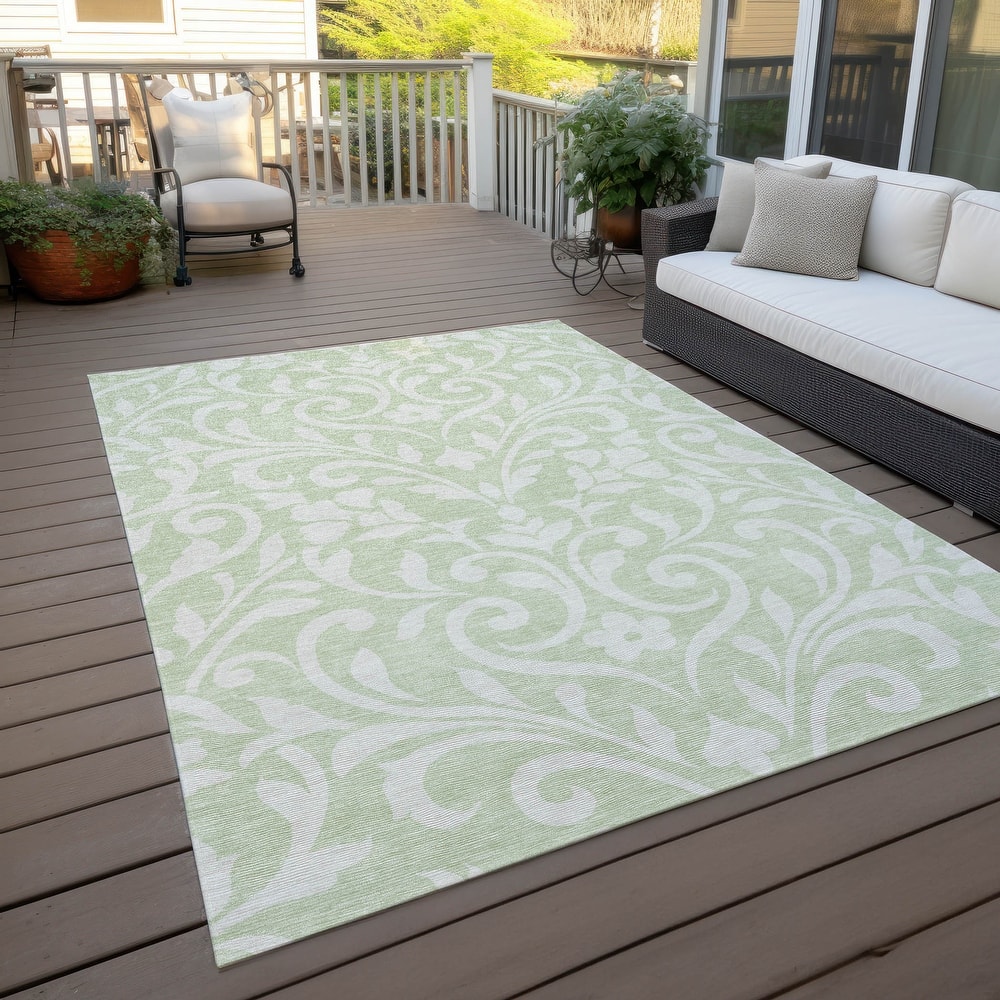 Machine Washable Indoor/ Outdoor Chantille Traditional Rug