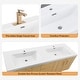 preview thumbnail 3 of 17, Prismella 60" 72" 84" Wall-Mount Double Sink Bathroom Vanity in Oak with Top