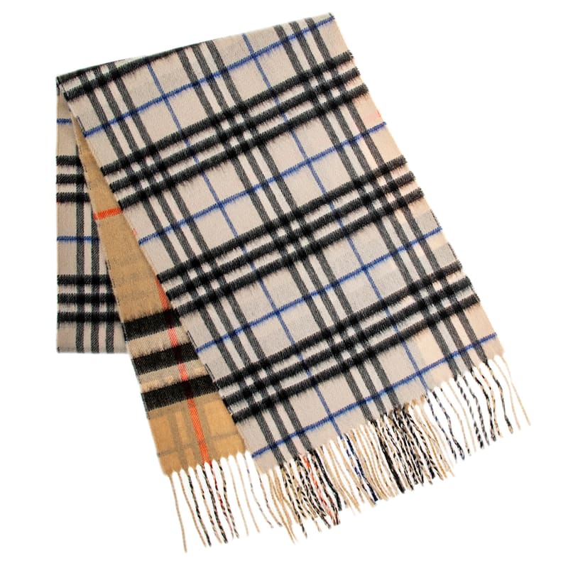 Burberry Check Reversible Cashmere Scarf