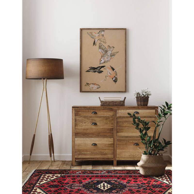 ECARPETGALLERY Hand-knotted Andelz Red Wool Rug - 3'3 x 4'11