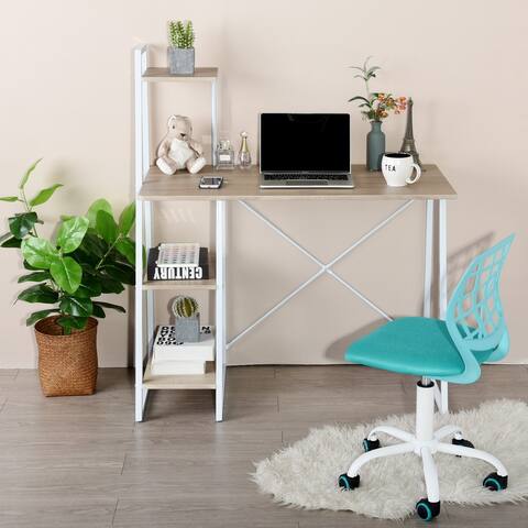 Mordern Unique Style Rectangle Computer Desk with Multiple Spaces