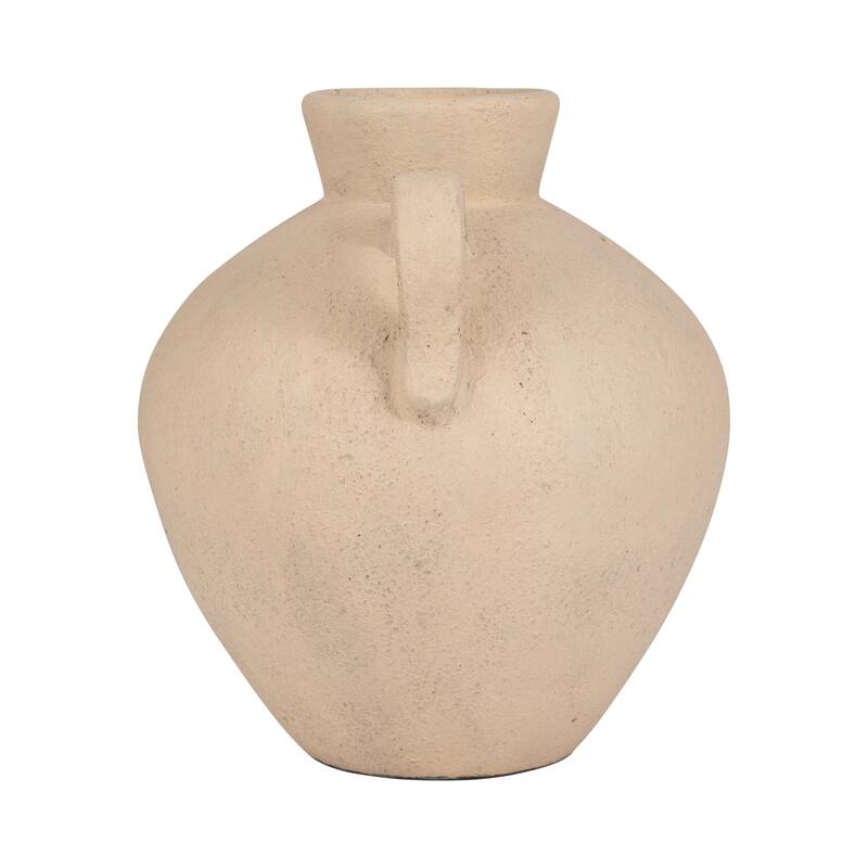 Sagebrook Home Terracotta, 17" Unique Jug With 2 Handles, Amphora, Textured, Durable/stylish item, Serenity/Mysterious