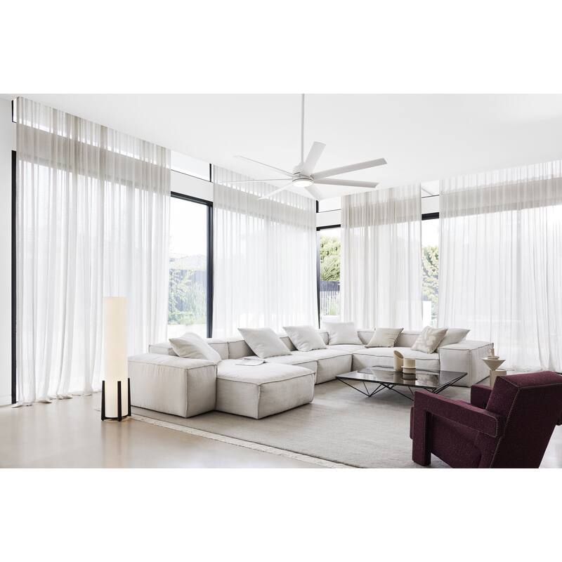 Lucci Air 72-inch Atlanta Indoor/Outdoor DC Ceiling Fan with LED Light and Remote