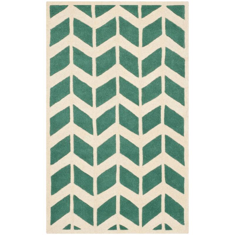 SAFAVIEH Handmade Chatham Aloyse Modern Wool Rug