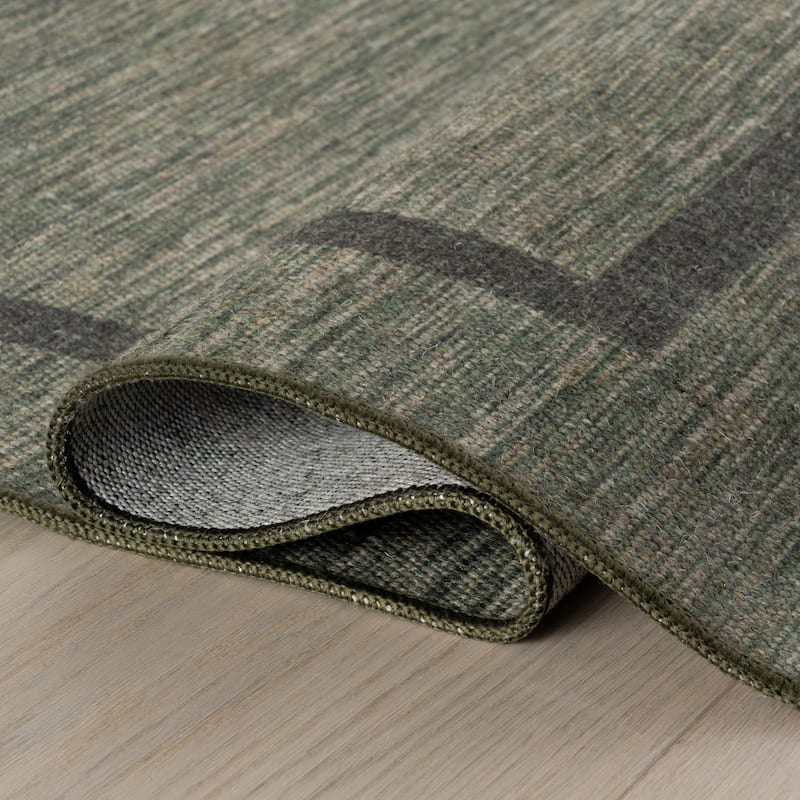 Nate Berkus Hanover Modern Bordered Washable Area Rug