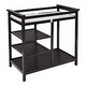 preview thumbnail 9 of 8, Costway Espresso Infant Baby Changing Table w/3 Basket Hamper Diaper Storage Nursery - Coffee