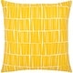 preview thumbnail 5 of 30, Artistic Weavers Ilayda Abstract Stripe Modern Throw Pillow 20"H x 20"W - Cover Only - Yellow
