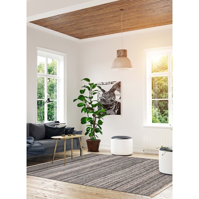 Boho Grey Kilim 5'3" x 7'8" - 5'3 x 7'8