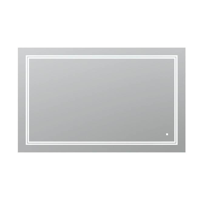 AQUADOM Soho 40" Led Lighted Mirror for Bathroom Defogger, Backlit and Front-Lit - 40"x36"x1"