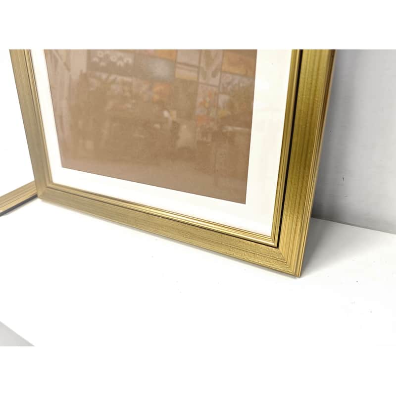 Solid Wood Picture Frame - Replaceable Canvas Art Frame with Organic Glass, Elegant Framed Wall Decor for Living Room