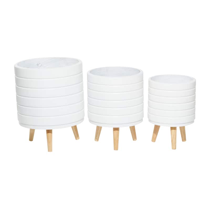 MgO Contemporary Planter (Set of 3) - S/3 14", 16", 18"H