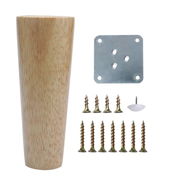 Shop 6 Inch Round Wood Furniture Legs Sofa Couch Chair Table Desk Closet Cabinet Bench Feet Replacement Wood Color On Sale Free Shipping On Orders Over 45 Overstock 28765560