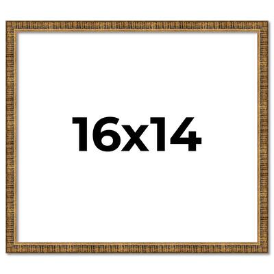16x14 Frame Gold Kingsley Distressed Solid Wood Picture Frame Width