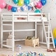 preview thumbnail 2 of 9, Twin Size High Loft Bed with Inclined Ladder and Guardrails for home