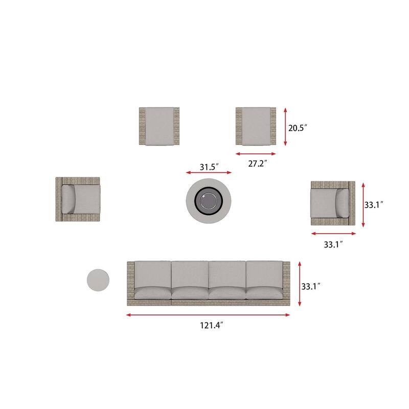 Vantura 13-Piece Fire Seating Set