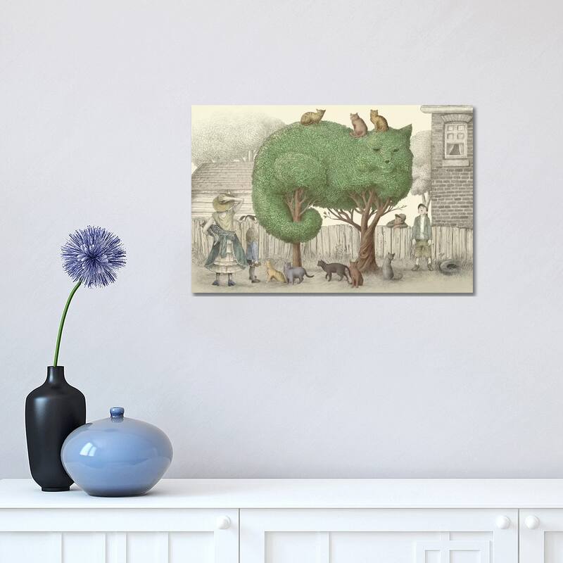 iCanvas "The Cat Tree" by Eric Fan Canvas Print - 12x18x1.5
