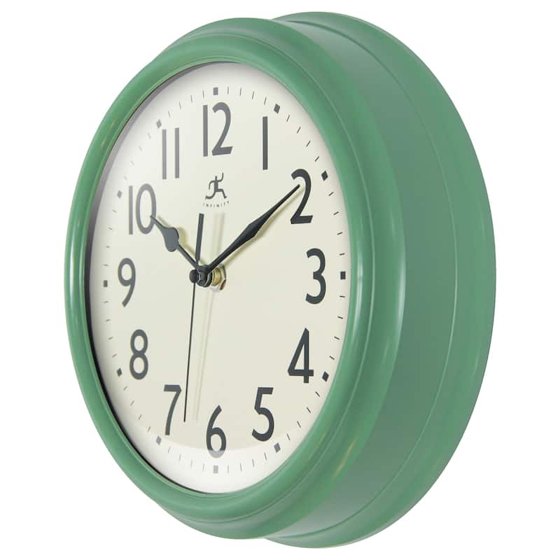 Nostalgic 9.5" Plastic Clock - 9.5 in.