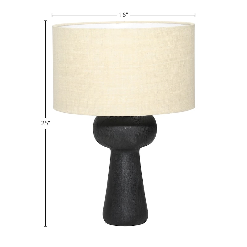 Lockwood 25" Tall Table Lamp, Black