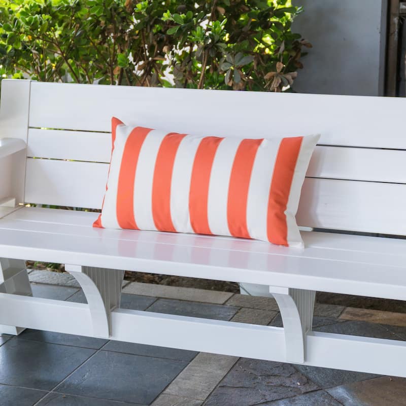 Olivia Striped Outdoor Throw Pillow