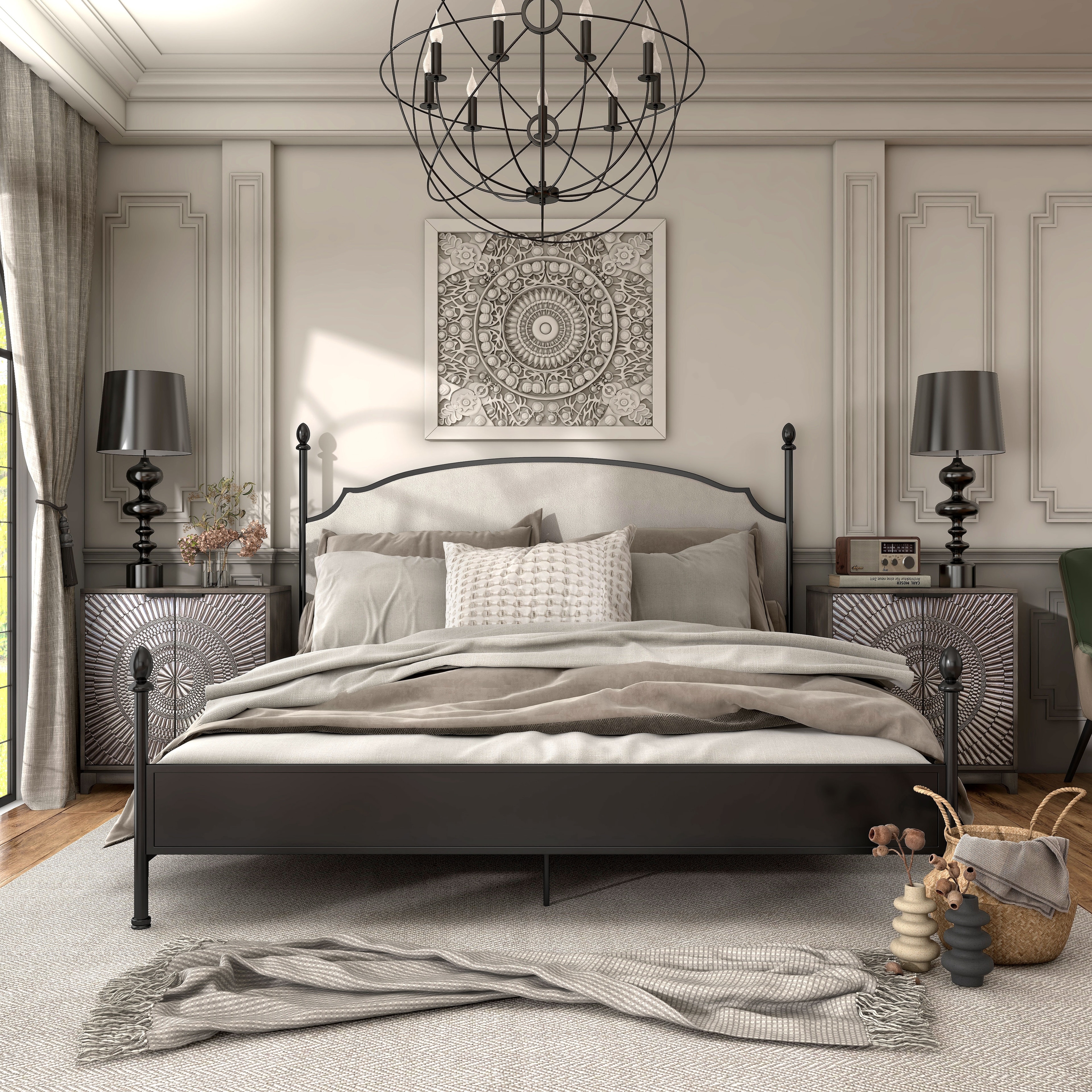 The gray barn epona contemporary arched four poster sale bed