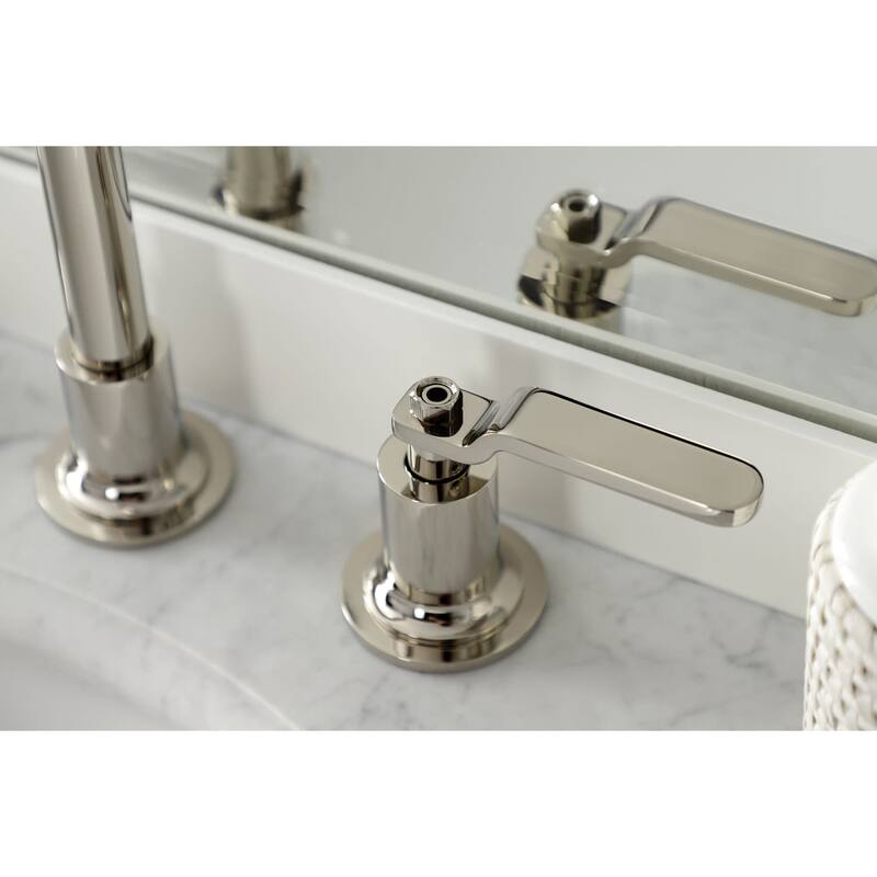 Kingston Brass Whitaker 1.2 GPM Widespread Bathroom Faucet with Pop-Up