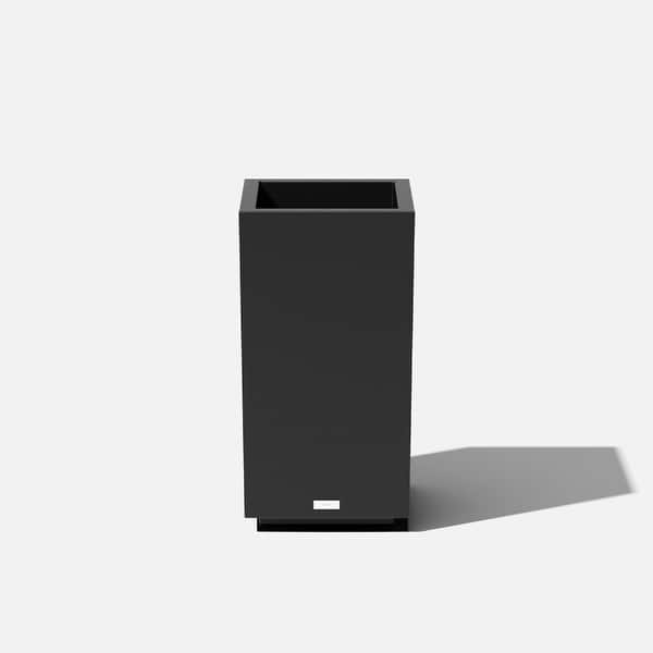 slide 2 of 51, Block Series Pedestal Planter 26"H x 13.5"W - Black