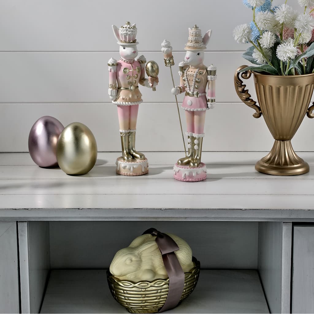 12" Resin Candy Soldier Bunny