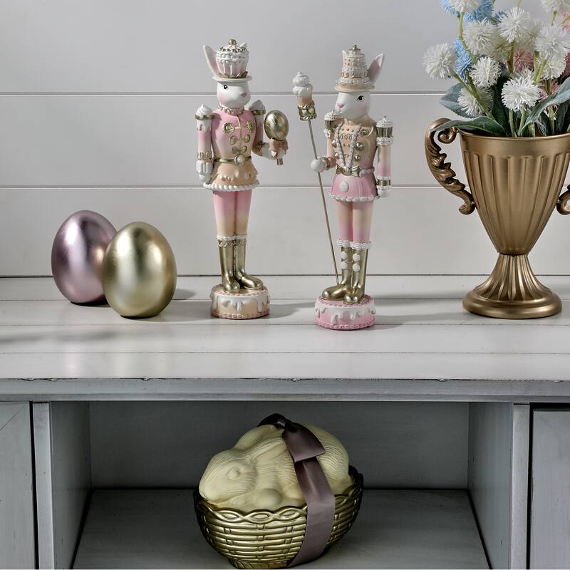 12" Resin Candy Soldier Bunny