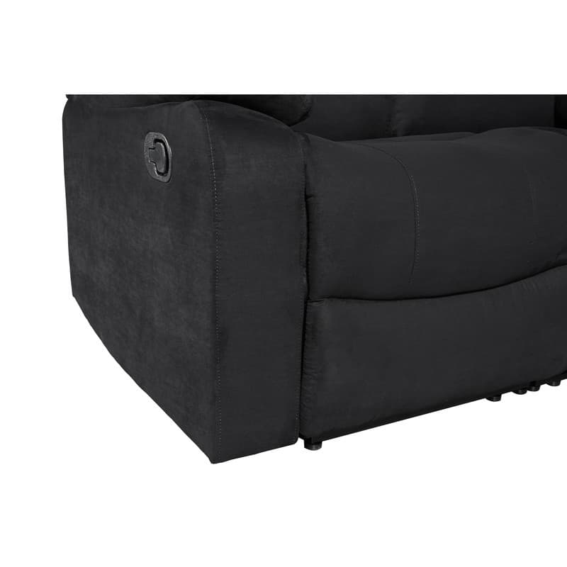 82" Width Polyester/Suede 5-Piece Manual Reclining Sectional Sofa