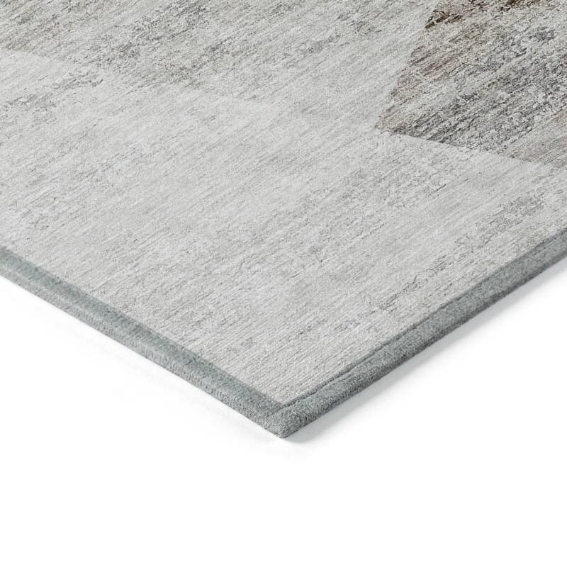 HomeRoots Abstract Transitional Rectangle Outdoor Rug