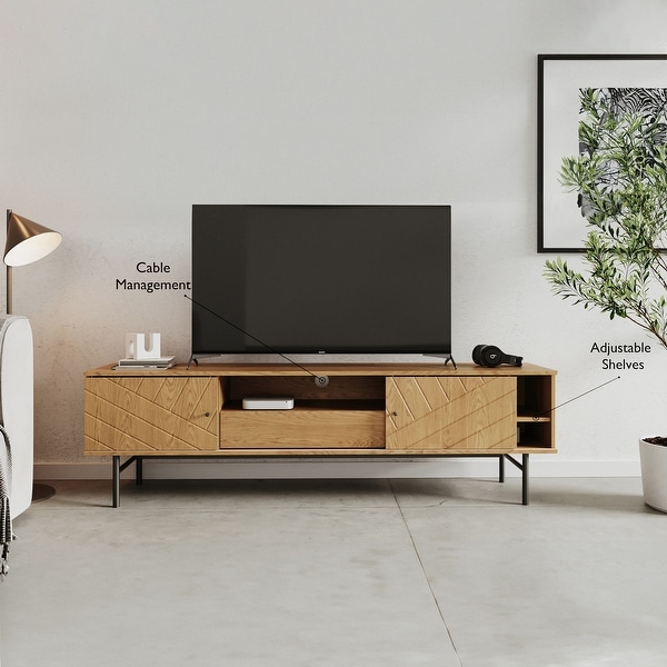 Oak effect tv stand discount