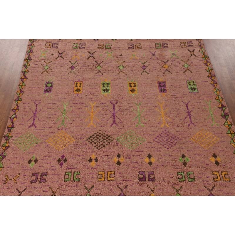 Tribal / Moroccan Area Rug Handmade Oriental Wool Carpet - 9'0" x 12'5"