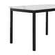 preview thumbnail 6 of 12, Roundhill Furniture Noyes Metal Dining Table with Laminated Faux Marble Top